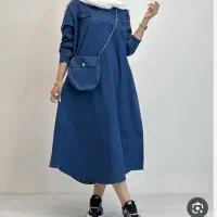 مانتو کفتان جین شیک