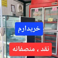 فروشنده و خری دار  یخچال فریزر چرخ گوشت کالباس بر