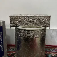 سطل زباله نقره ای