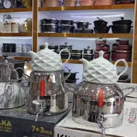کتری/قوری/سماور/روگازی استیل کف چدن آر اس کا ارسال|قوری، کتری، قهوه‌ساز دستی|مشهد, شهید آوینی|دیوار
