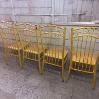 چهار عدد صندلی فلزی|صندلی و نیمکت|ملایر, |دیوار