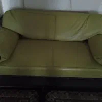 مبل چرم خارجی و جاکفشی چوب روس|مبلمان خانگی و میز عسلی|کرج, گوهردشت|دیوار