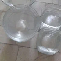 پیرکس سفید فرانسه حک شده|ظروف سرو و پذیرایی|سقز, |دیوار