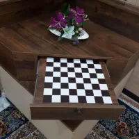 میز بار مبل ال دارای صغحه شطرنج