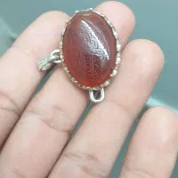 آویزنقره نگین یمنی اصل وانگشترنقره زبرجد