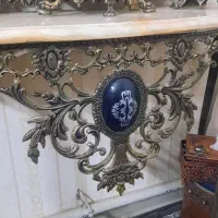 اینه کنسول و ساعت برنجی|بوفه، ویترین، کنسول|قرچک, میرزائی جنوبی|دیوار