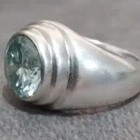 انگشترنقره پنبه ای موزانایت|جواهرات|کرج, خرمدشت|دیوار