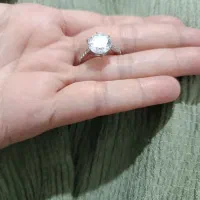 انگشتر تک نگین نقره|جواهرات|الشتر, |دیوار