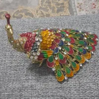مجسمه طاووس جا حلقه