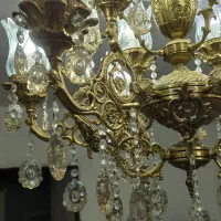 لوستر اصل ۱۲شعله|لوستر و چراغ آویز|قزوین, |دیوار