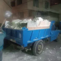 حمل خاک و نخاله و خاک برداری نیسان کمپرسی کل مشهد.