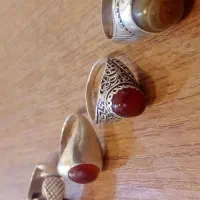 انگشتر نقره نگین عقیق وباباغوری|جواهرات|اسفراین, |دیوار