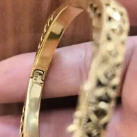 دستبند سیاه قلم نقره عیار ۹۲۵ سایز ۲ـ۳|جواهرات|کرمانشاه, |دیوار