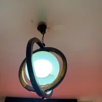 ۲ عدد لوستر چوبی