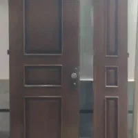 درب ورودی دو لت چوبی