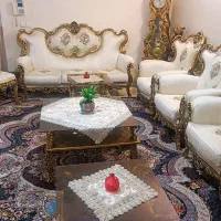 مبلمان9نفره بامیز وعسلی درحد نو بازدید فولادشهر|مبلمان خانگی و میز عسلی|اصفهان, شفق|دیوار