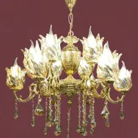 لوستر دوازده تا لامپ خور مدل برلیانس