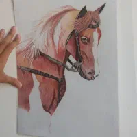 تابلو نقاشی طرح اسب