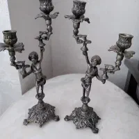 شمعدان برنجی ۲ عدد