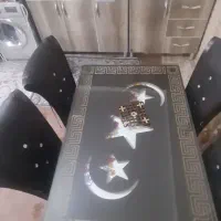 تختخواب دونفره وکودک.ایینه.میز غذاخوری|تخت و سرویس خواب|قیدار, |دیوار