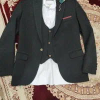 کت و شلوار جلیقه دار به همراه کفش
