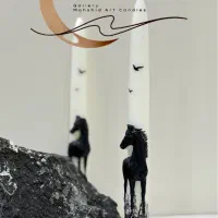 شمع اسب نماد سال و نورزو ۴۰۵ (با نام گندم زار)