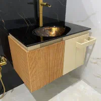 روشویی شیشه ای طرح اشکی دو کشویی