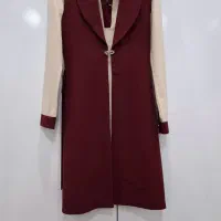 مانتو دو تکه کرم زرشکی|لباس|مشهد, فدک|دیوار