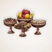 ظروف مسی/سرویس پذیرایی گلبرگ/بدون تغییر رنگ/اقساطی