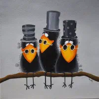 تابلو دکوراتیو رنگ روغن