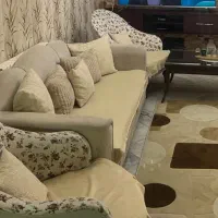 مبل نیم ست 7نفره بامیز جلومبلی و عسلی