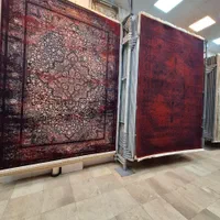 فرش ۹ متری شرابی نگارین ۱۲۰ شانه نخ اکرولیک|فرش|مشهد, امیر|دیوار