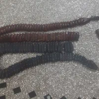 تسبیح با هسته خرما نقره کوبی کار دست