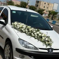 دیزاین ماشین عروس و دسته گل عروس