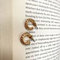 گوشواره استیل نیم حلقه