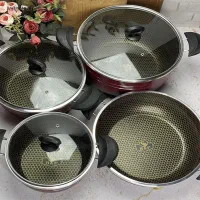 سرویس قابلمه و تابه لانه زنبوری ۷پارچه هلنا