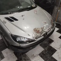 کاپوت 206 و گلگیر جلو.  فابریک آماده رنگ