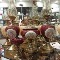 چراغ لاله سه تیکه پانزده رنگ|ریسه و چراغ تزئینی|اردبیل, |دیوار