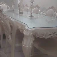 میز ناهارخوری ۸ نفره پلیمری قابل شستشو