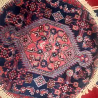 قالیچه گرد دستبافت بسیار قدیمی