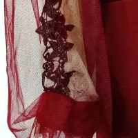 لباس مجلسی زنانه شیک و زیبا سایز 48و50 رنگ زرشکی|لباس|قم, نیروگاه|دیوار