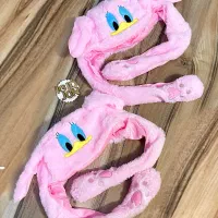 کلاه پمپی گوشگیر پاندا کرومی صورتی کلاه گوش دار|کفش و لباس بچه|تهران, دکتر هوشیار|دیوار