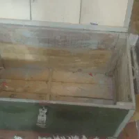 صندوق یخدان قدیمی با روکش آلمینیومی|کلکسیون اشیاء عتیقه|تبریز, |دیوار