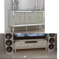 آینه کنسول و میز تلویزون