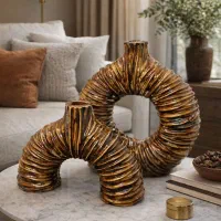 گلدان مدل چروک کاملا دست ساز