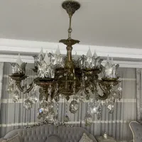 لوستر برنز|لوستر و چراغ آویز|تبریز, |دیوار