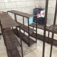 استند قفسه چوبی|گل و گیاه طبیعی|اهواز, گلستان|دیوار
