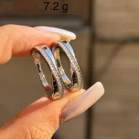 حلقه ست نقره آبکاری طلا