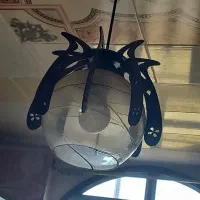 چراغ آویز آشپزخانه چوبی