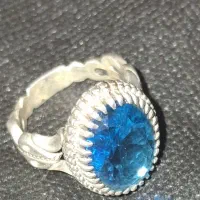 انگشتر نقره توپاز سوئیسی|جواهرات|ارومیه, |دیوار